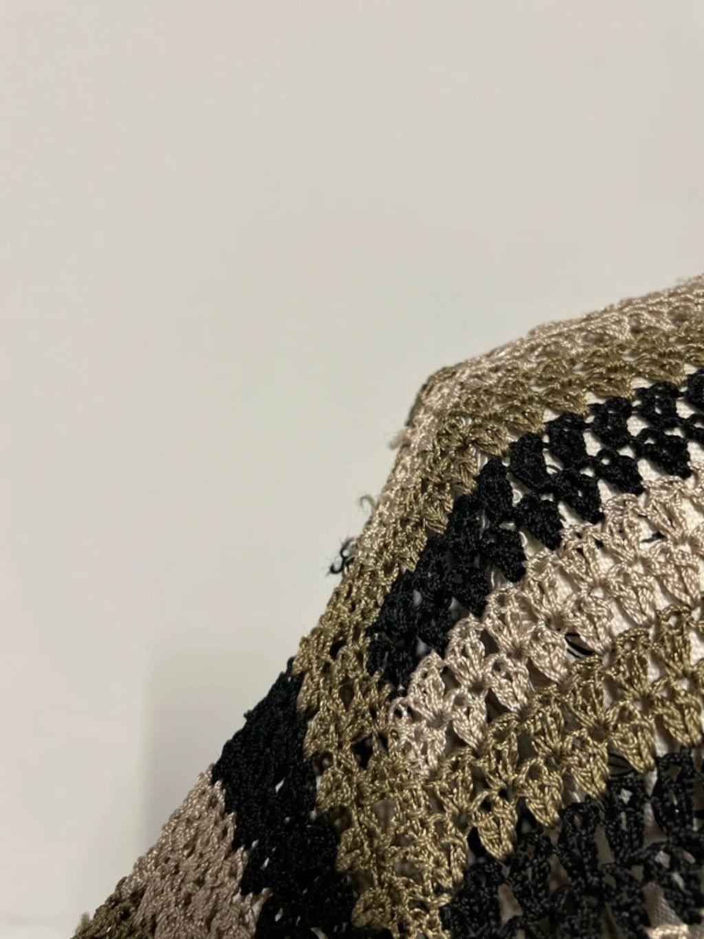 Wallis | 12 | Boho style brown/cream knitted T-Shirt | viscose