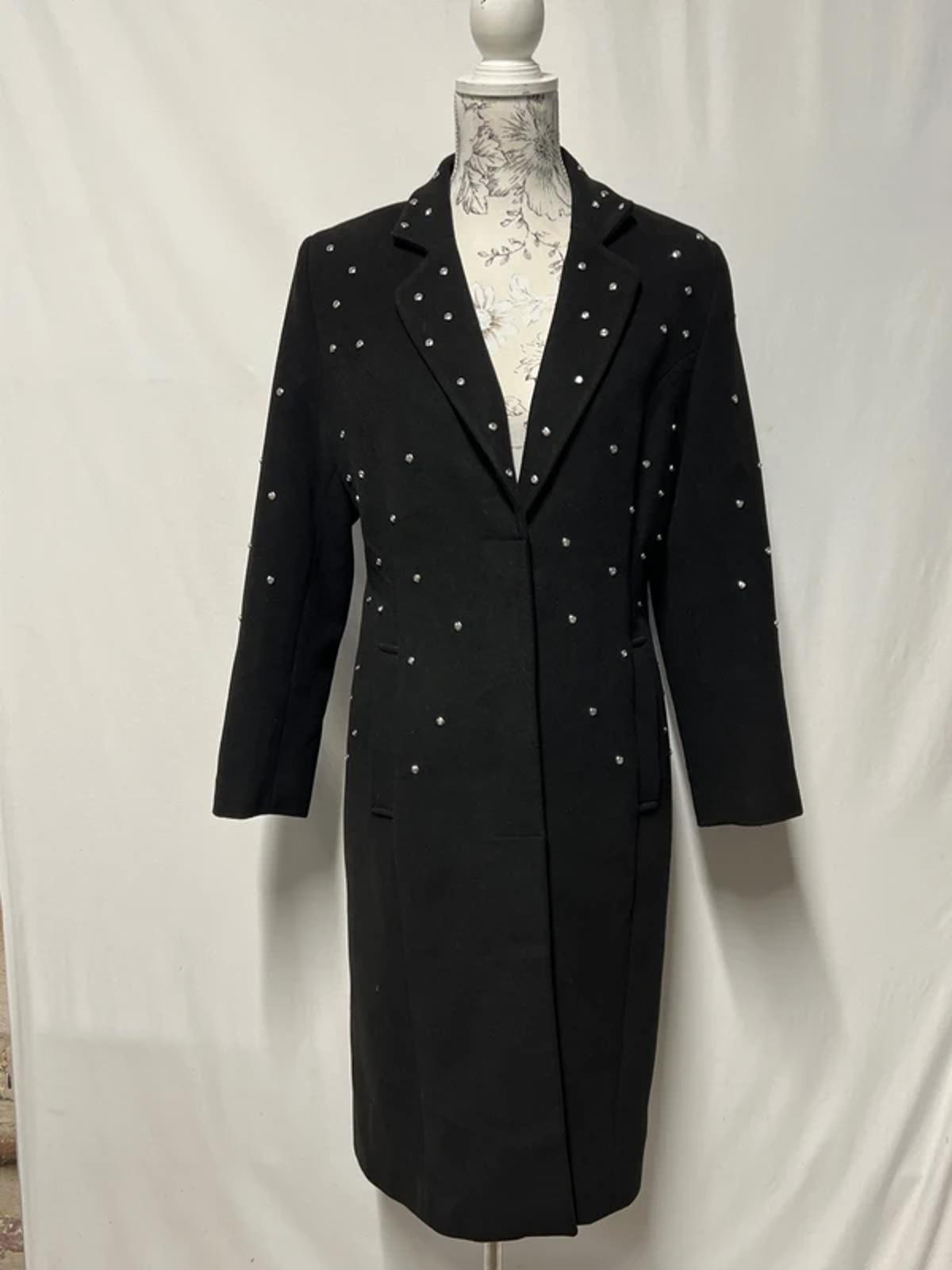 Ella Boo | 12 | Alt Long black studded Trenchcoat