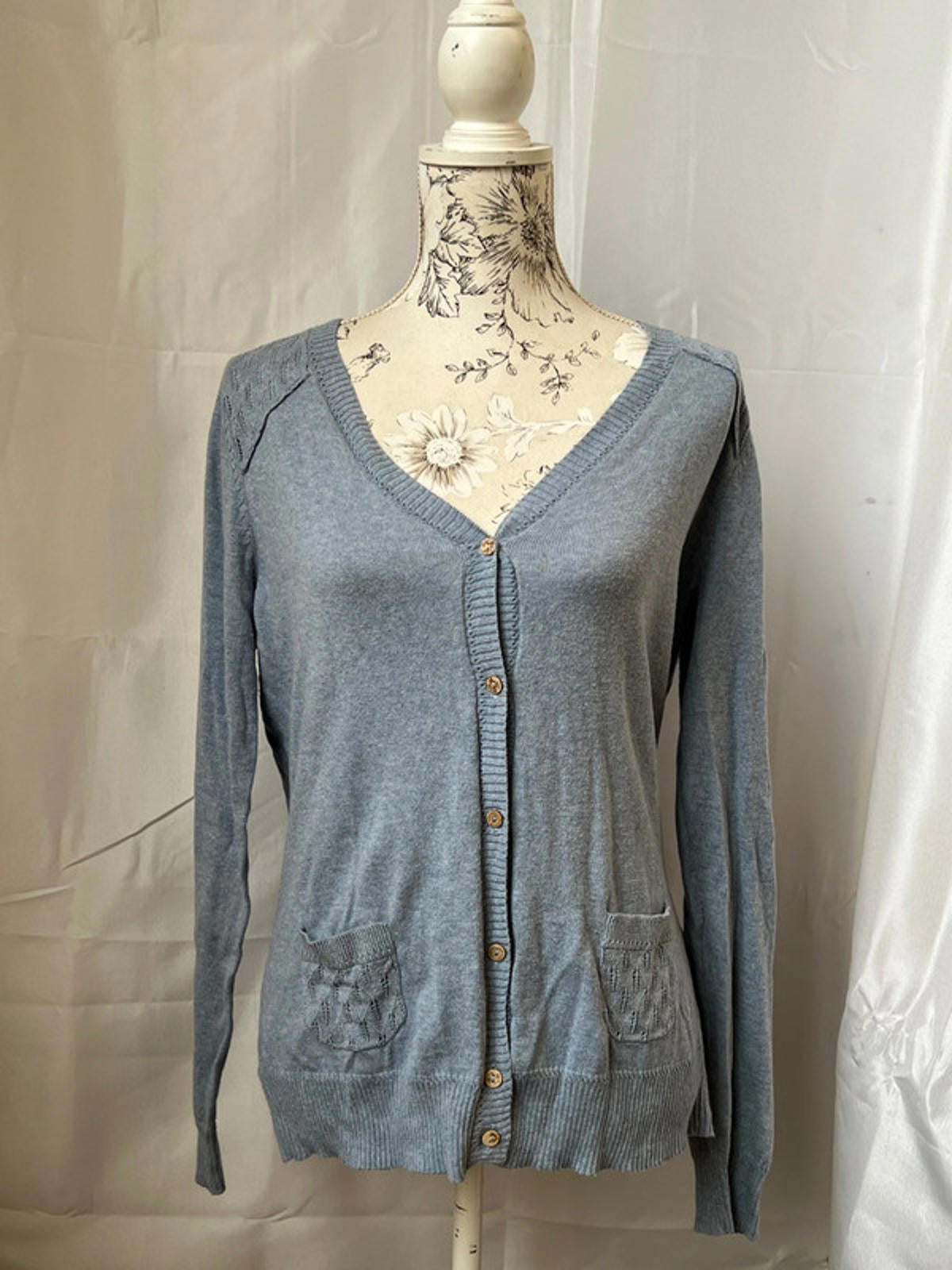 Mantaray | 14 | Blue Cardigan | 100% Cotton