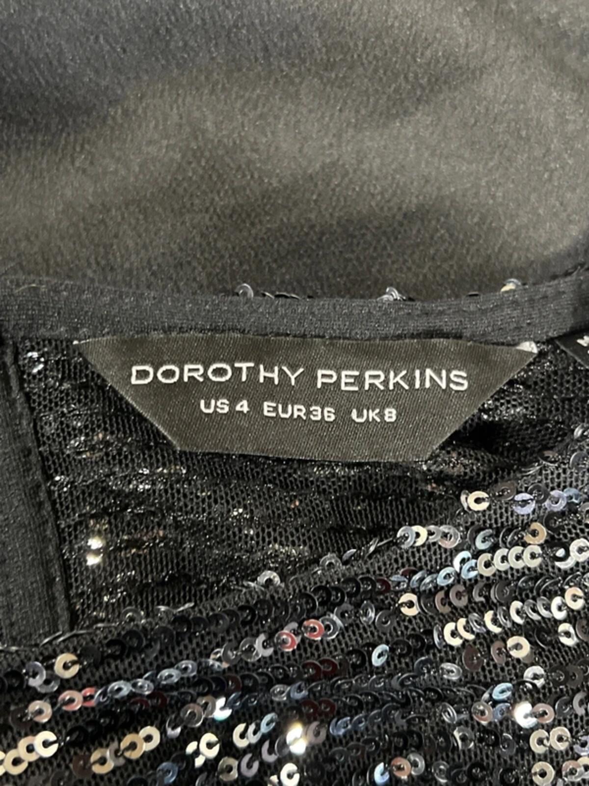 Dorothy Perkins | 8 | Black sparkly top |