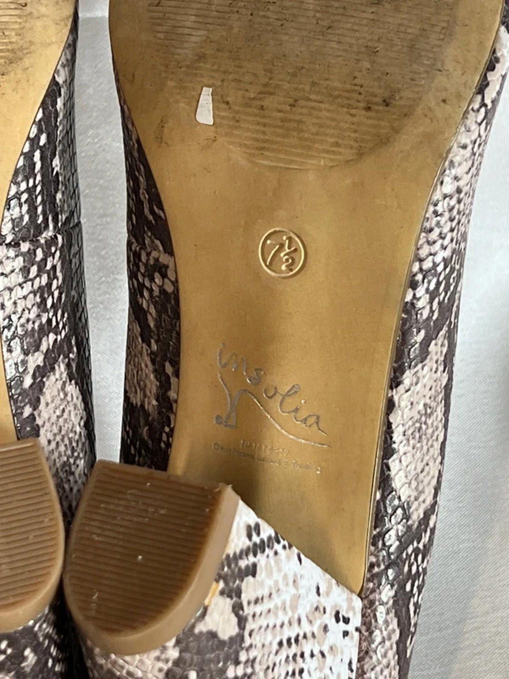 M&S Collection | Lovely Snakeprint Heels |  7.5