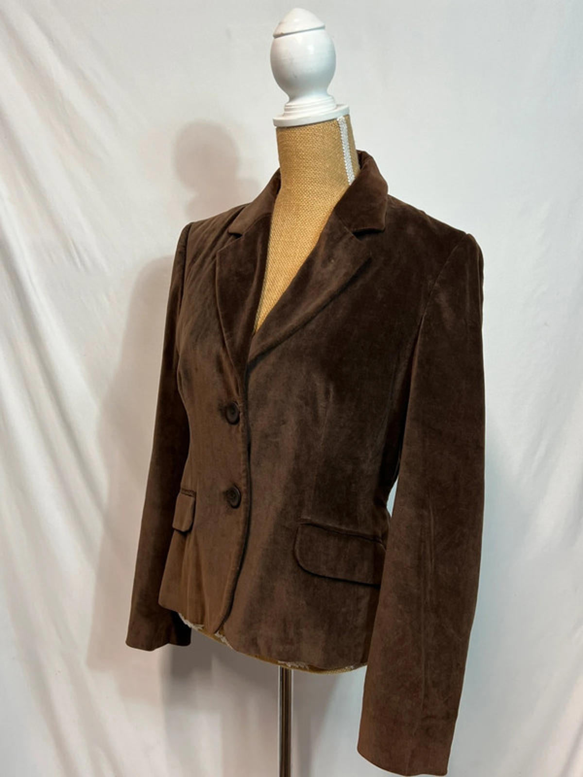 Carolle | Size 42 (12-14) | Chocolate Brown Suede Style Jacket |