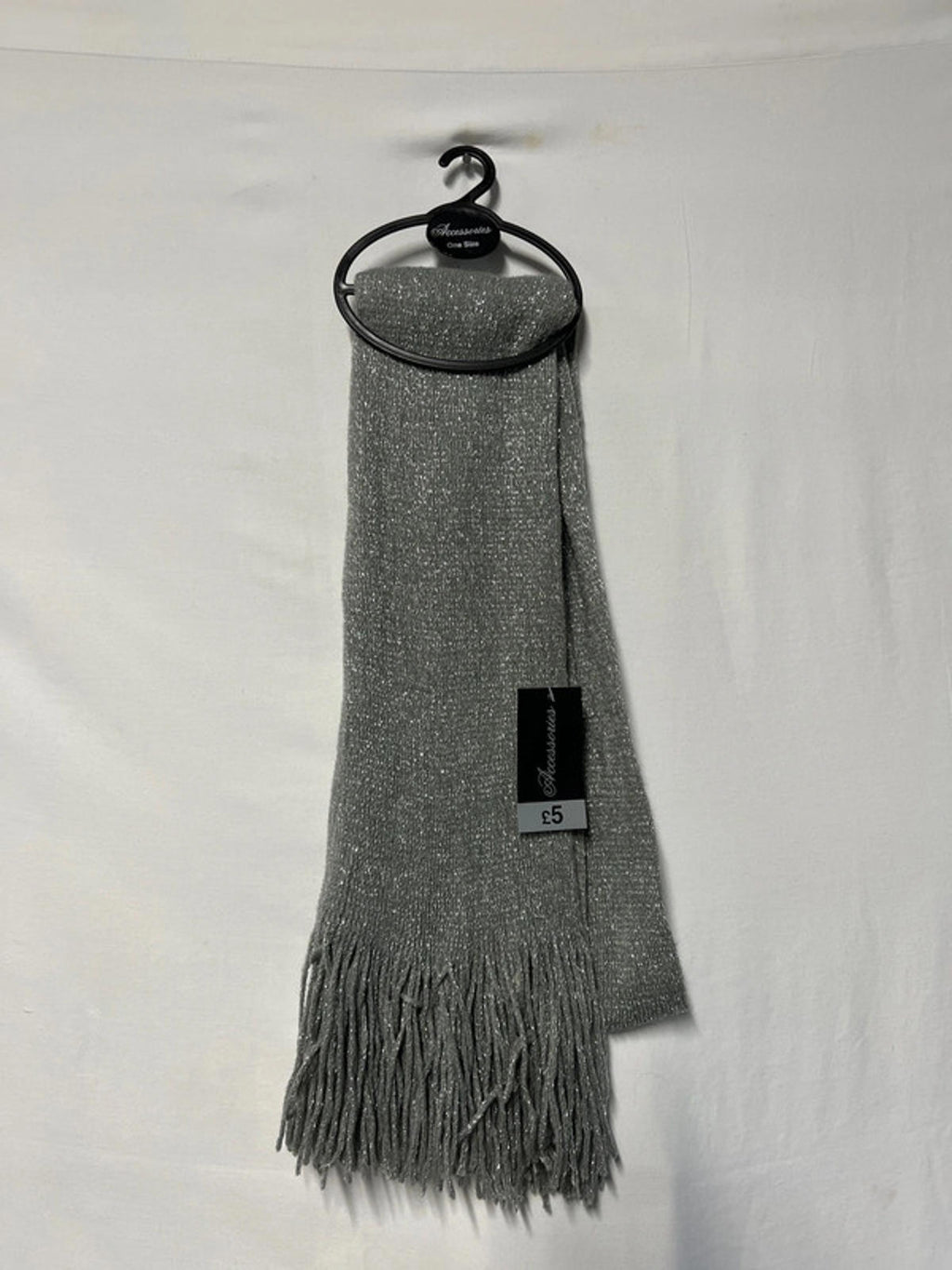 Silver Matching Scarf &amp; Gloves Set | Brand New | Gift Idea