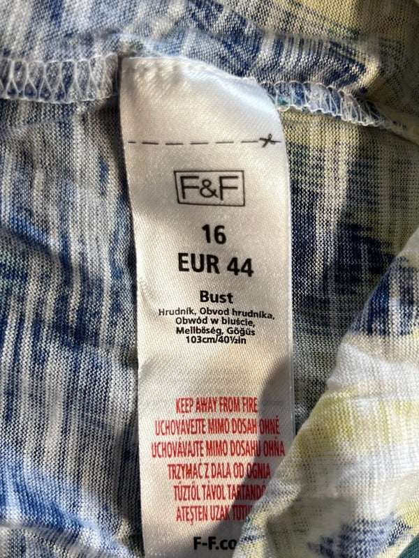 F&F | Size 16 | Multicoloured embroidered dress
