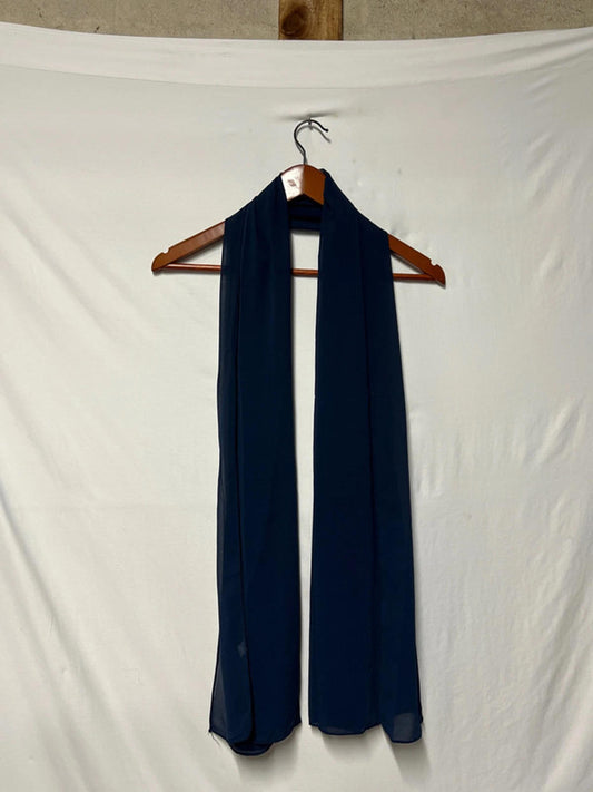 Chiffon Navy scarf