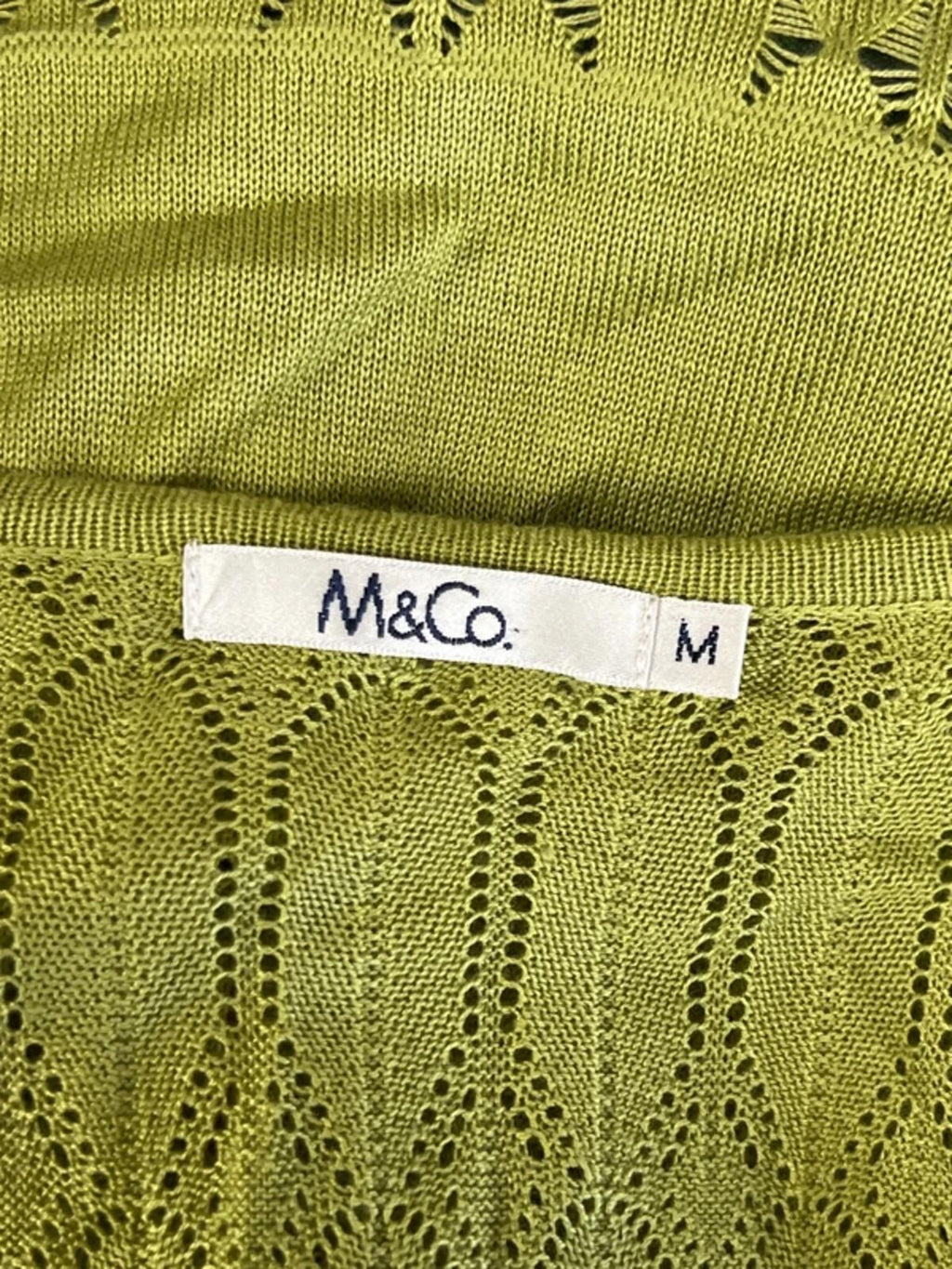 M&Co | M | Pistachio green bolero | Acrylic