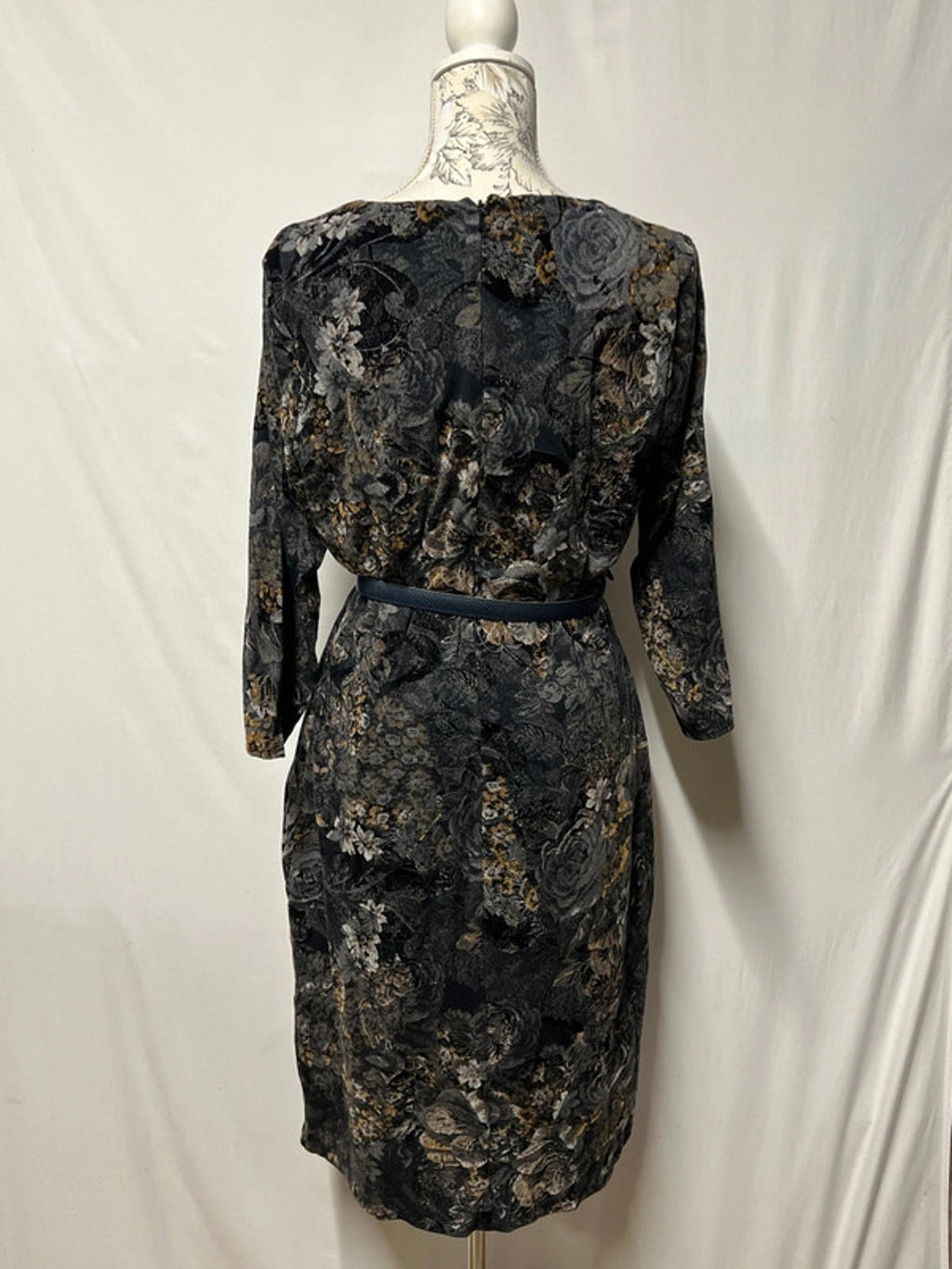 Laura Ashley | Size 14 | Grey Floral Dress