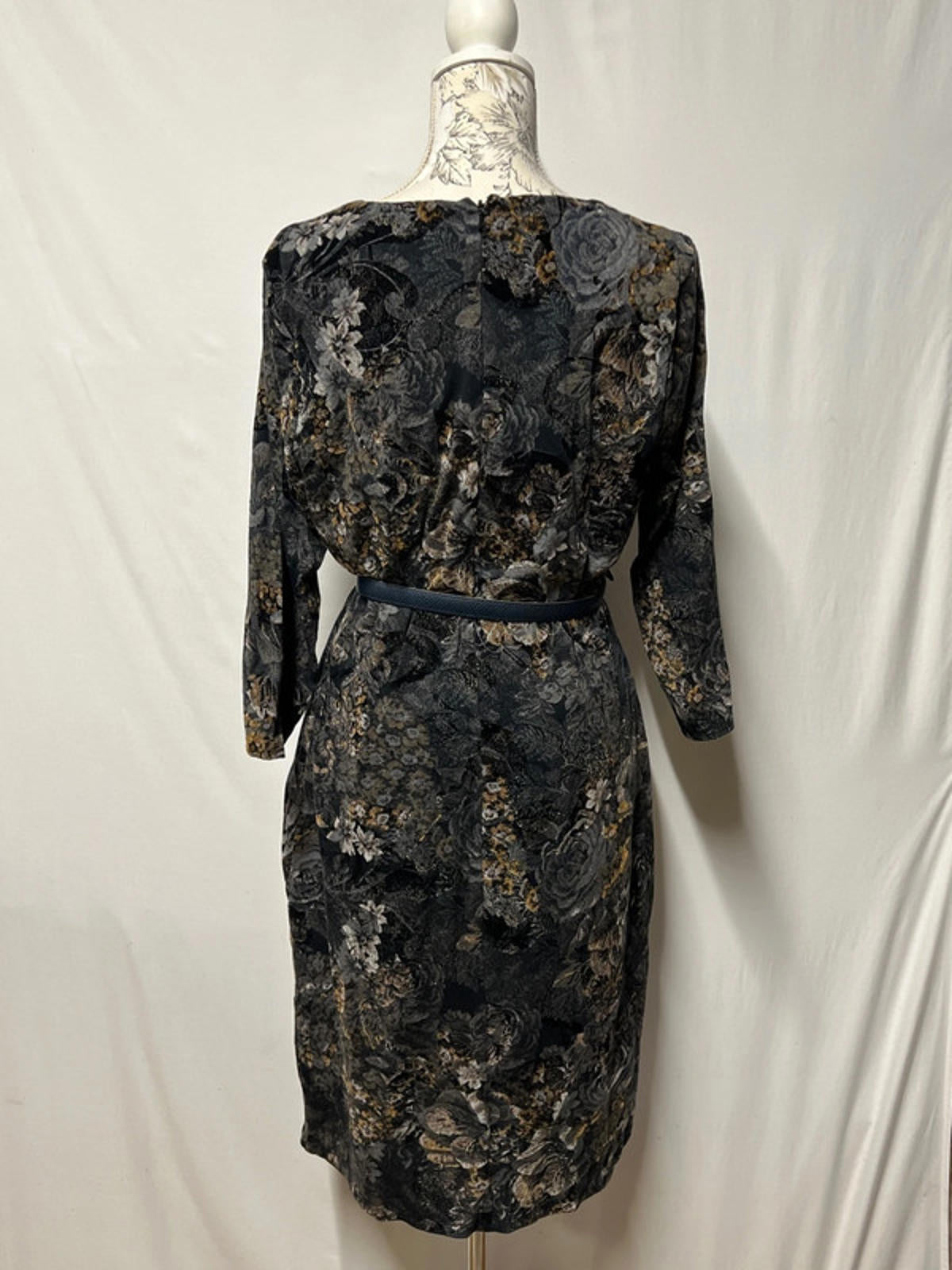 Laura Ashley | Size 14 | Grey Floral Dress
