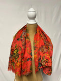 LUXE | Red Floral Scarf