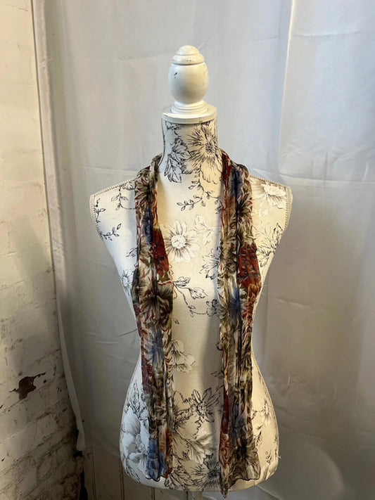 Dress Scarf | Red, Blue and Green