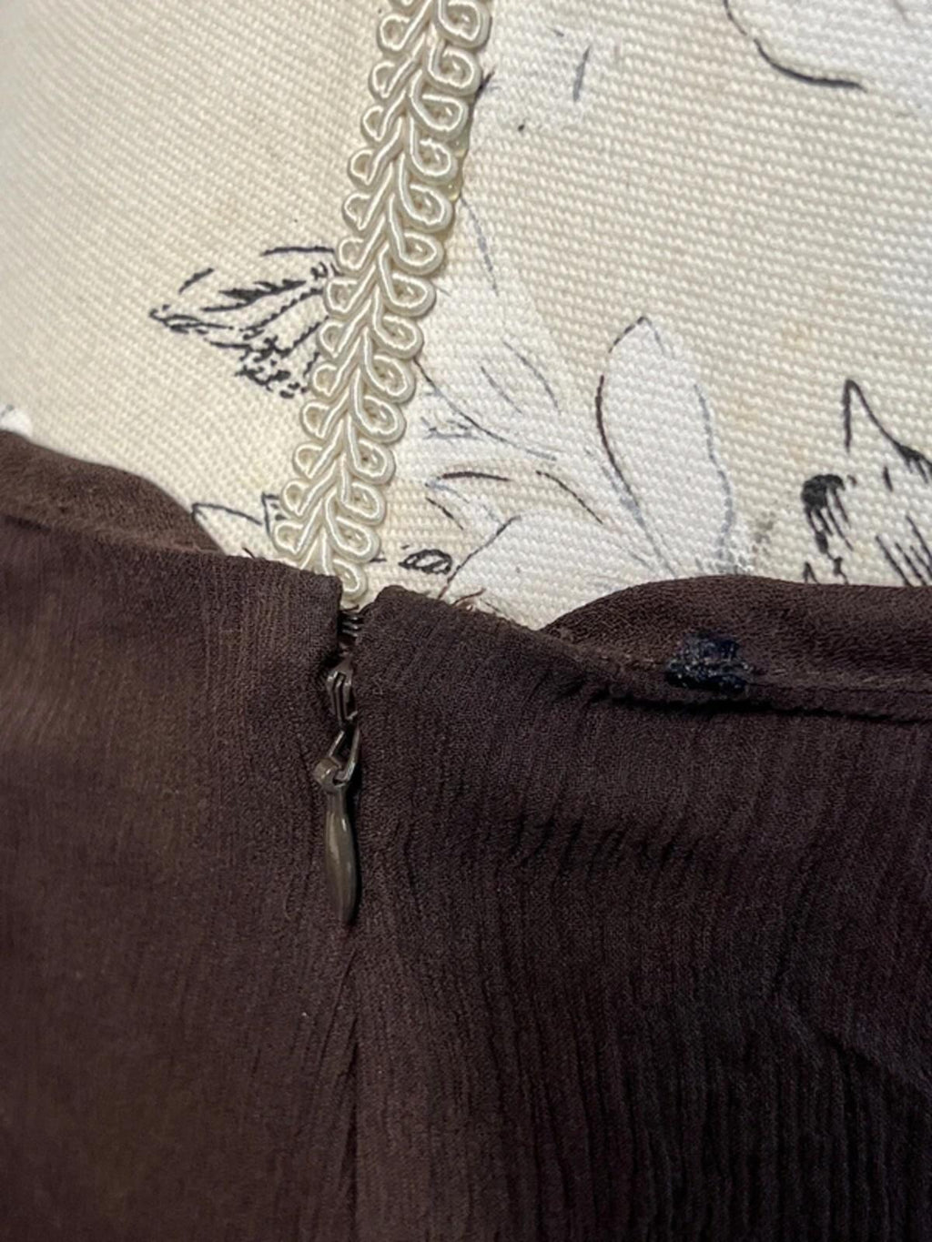 Linea | 14 | Boho Style Chocolate brown silk skirt