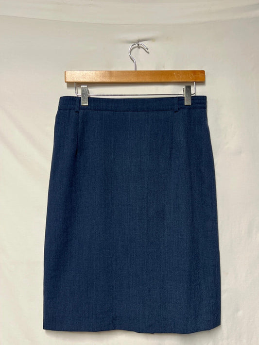 Vintage Le Truc | 38/S | Navy blue pencil skirt | Like New