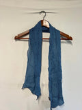 Vintage Style Ladies Silk Navy/Blue Scarf