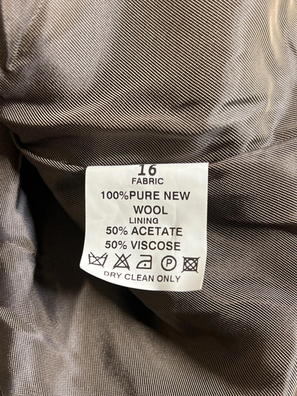 100% Pure New Wool Grey Blazer | Size 16 | Fully Lined