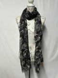 Vintage-Style Ladies Scarf | Butterflies / Navy
