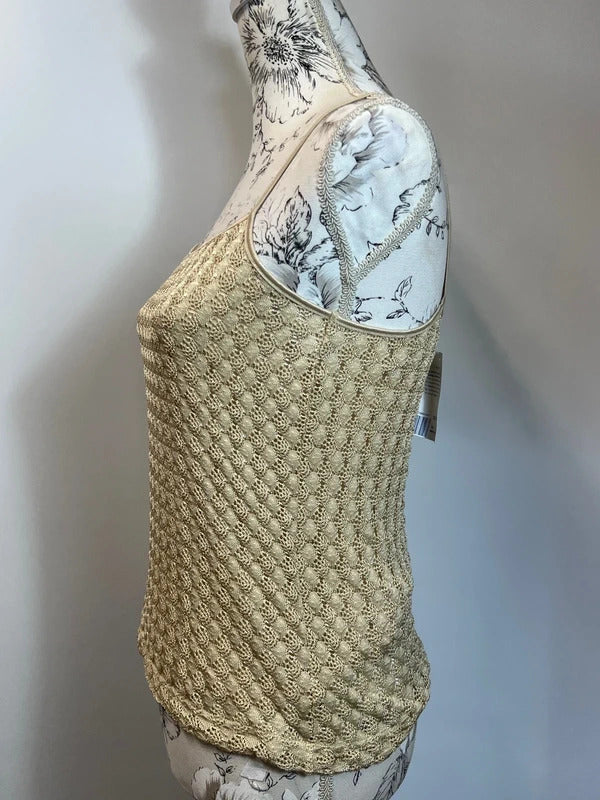 Principles | Size 14 | Stylish Beige Embellished Square Neck Cami