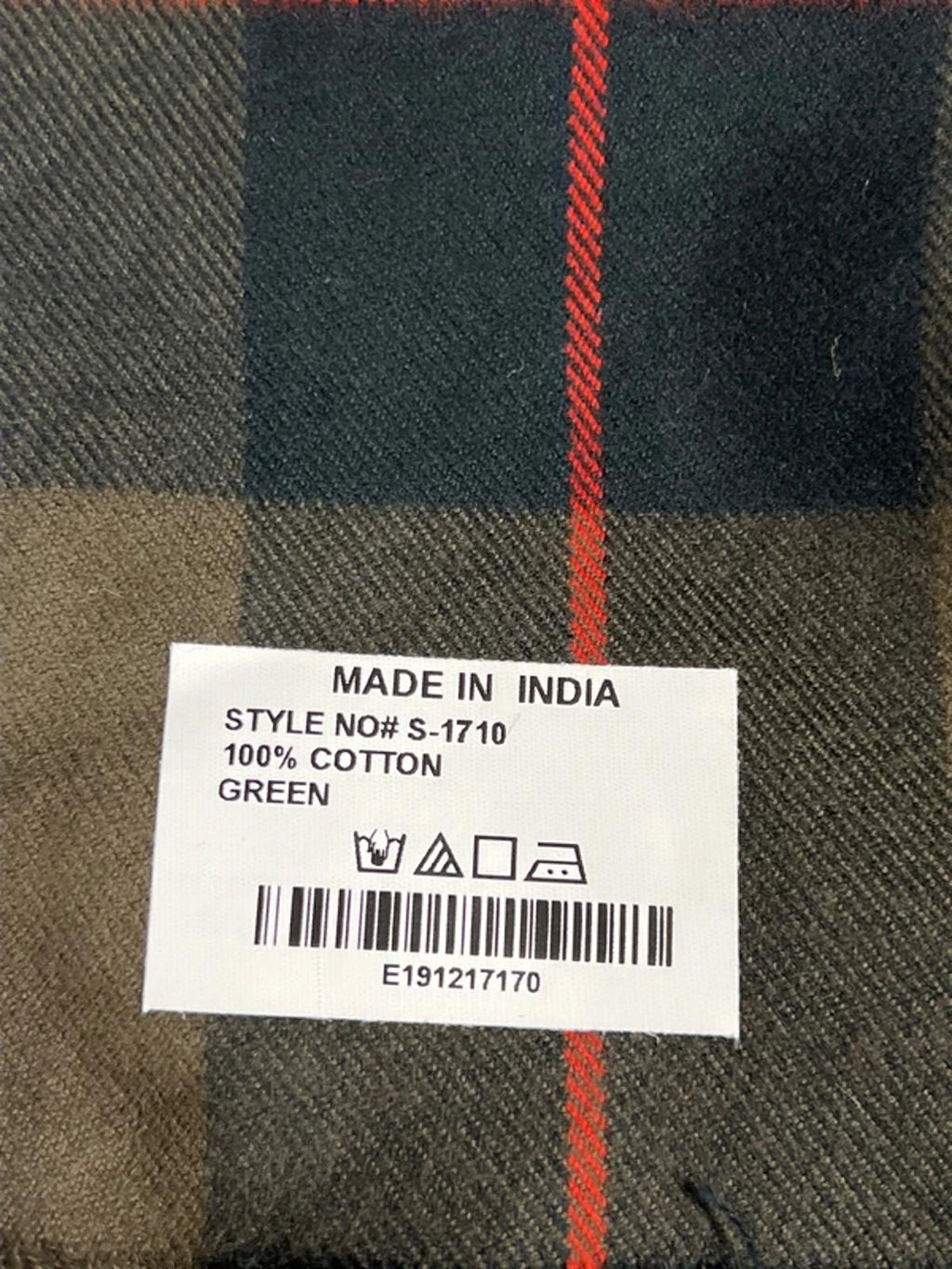 Khaki Scarf | 100% Cotton | New