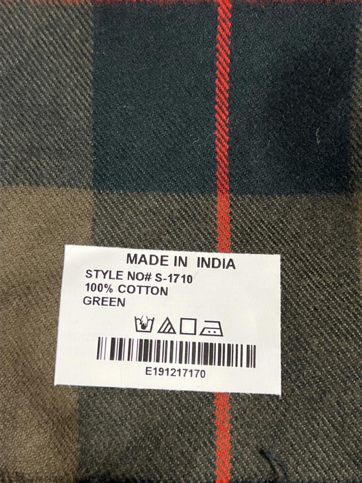 Khaki Scarf | 100% Cotton | New