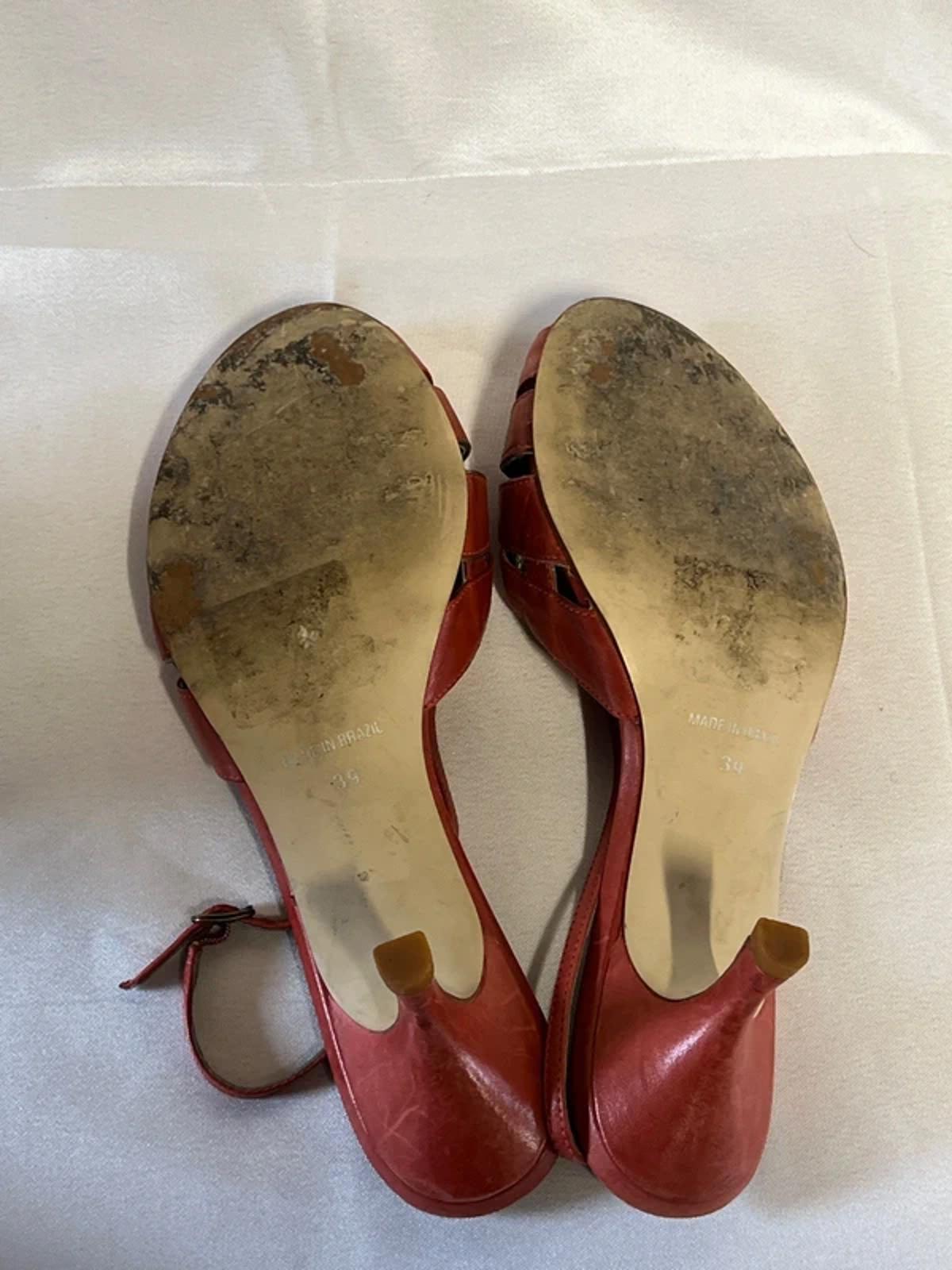 Vintage TopShop | Red Sandal Heels | 6