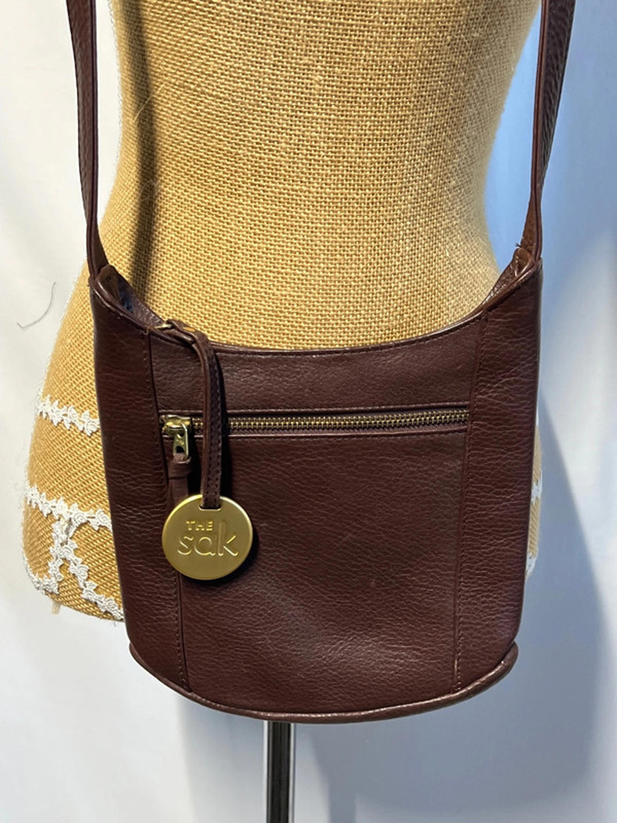 Vintage The Sak | Maroon Leather Shoulderbag