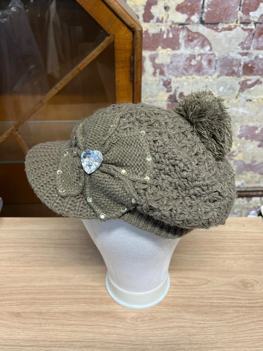 Brown Paper Boy Knitted Hat