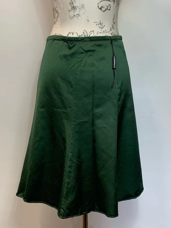 Emporio Armani | 12 / M | Green Satin Knee length skirt