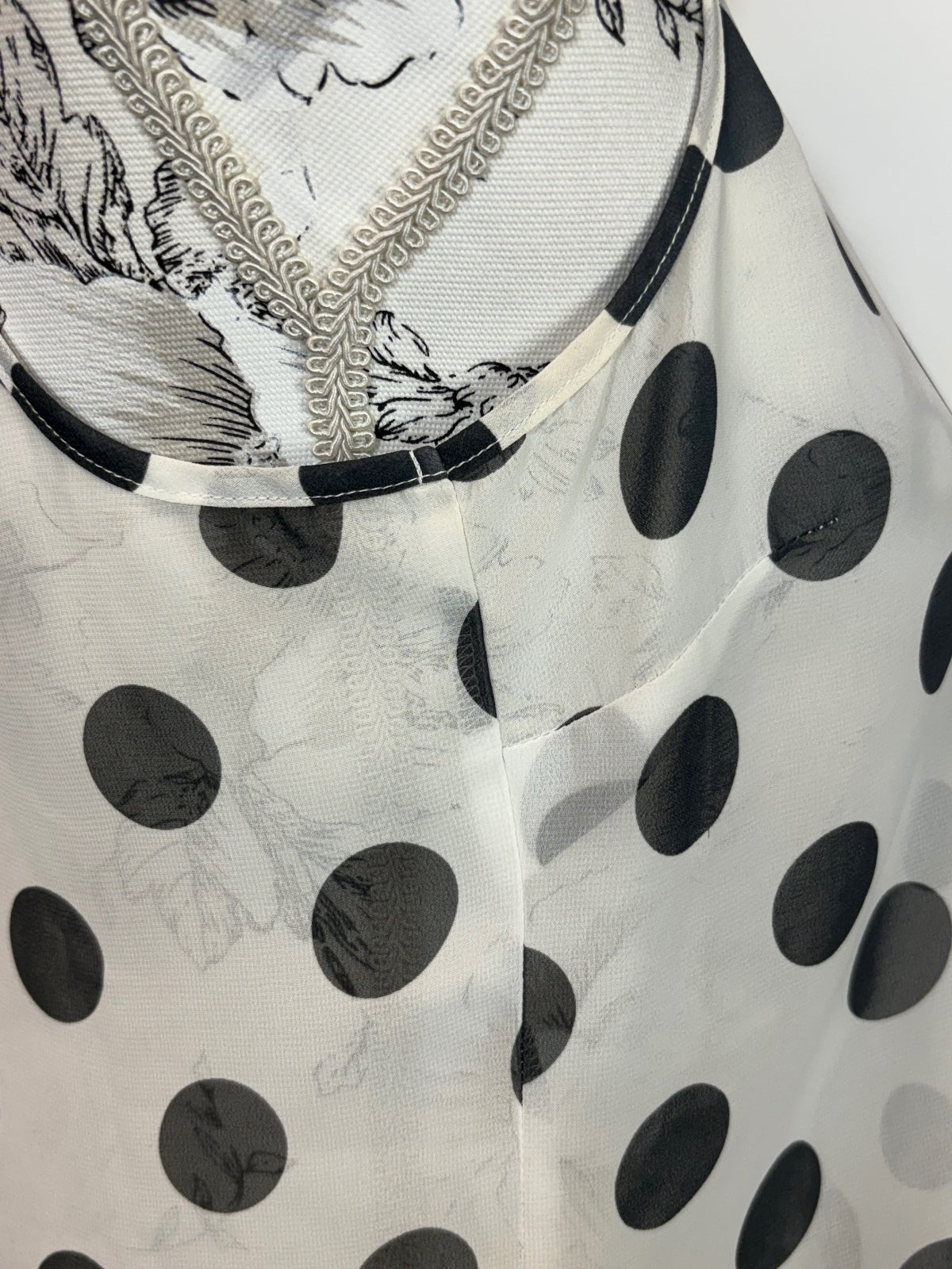 Next Sleeveless spotted blouse
