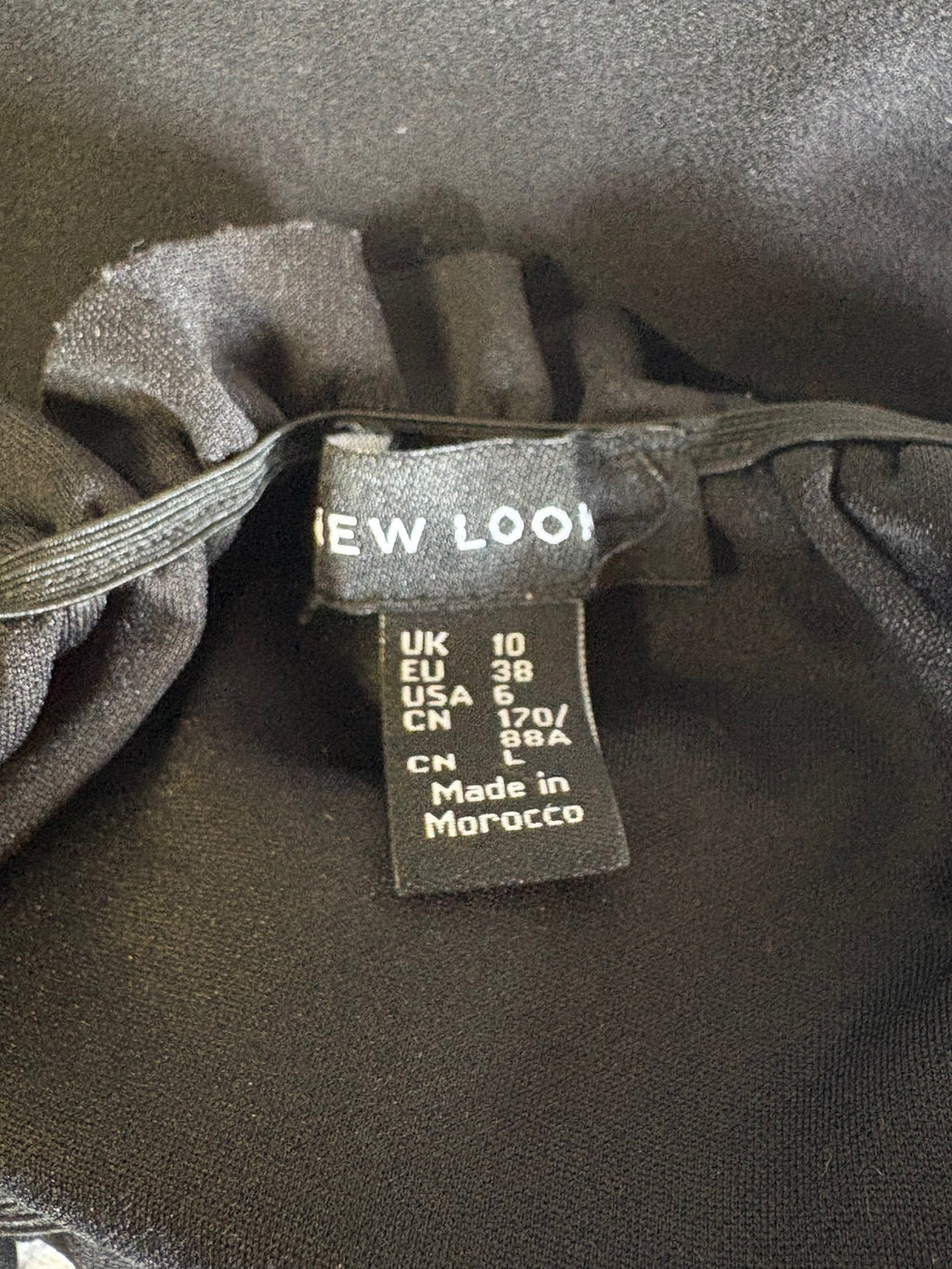 New Look black off the shoulder top / 10
