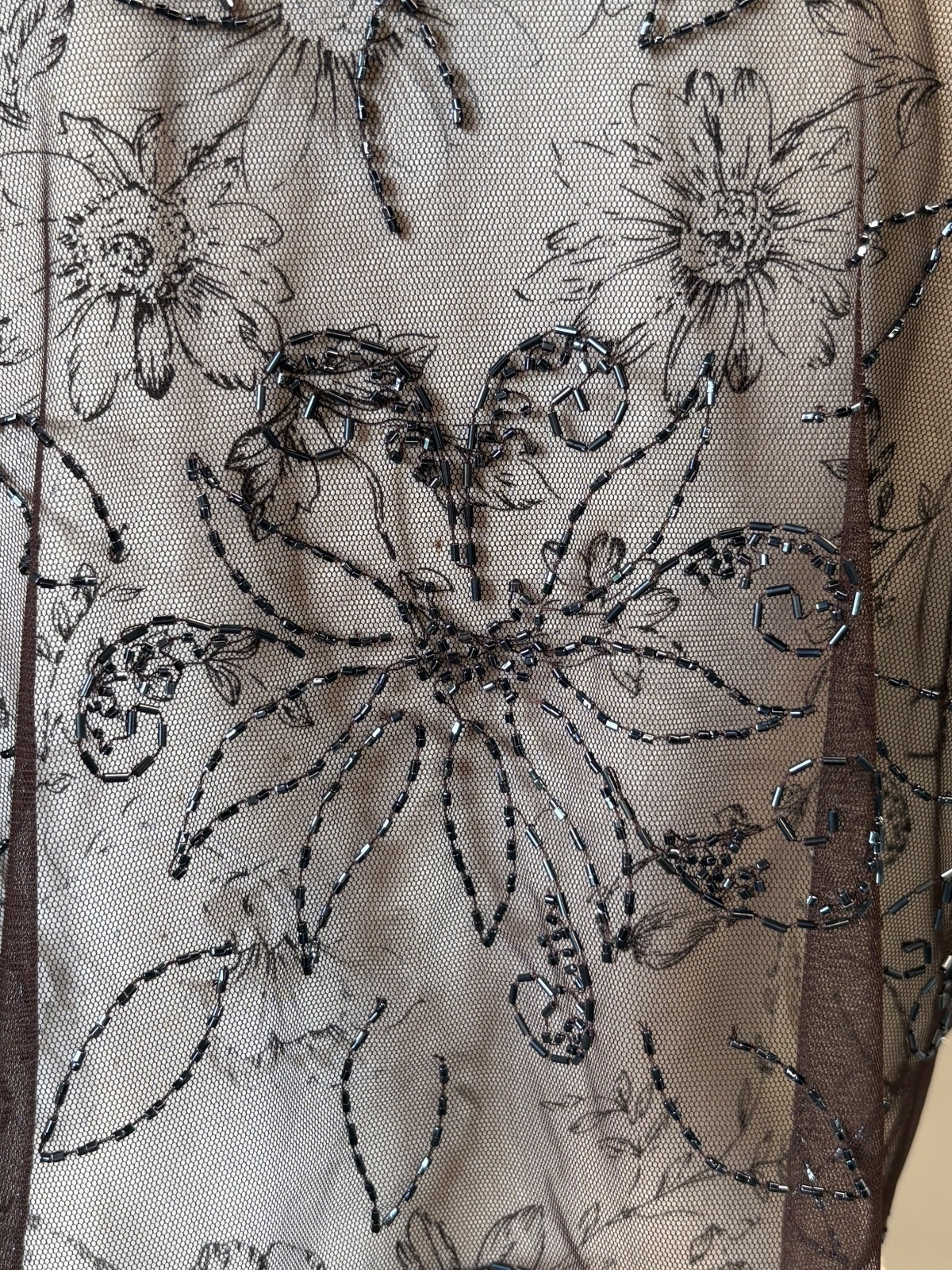 Brown beaded bolero / 14