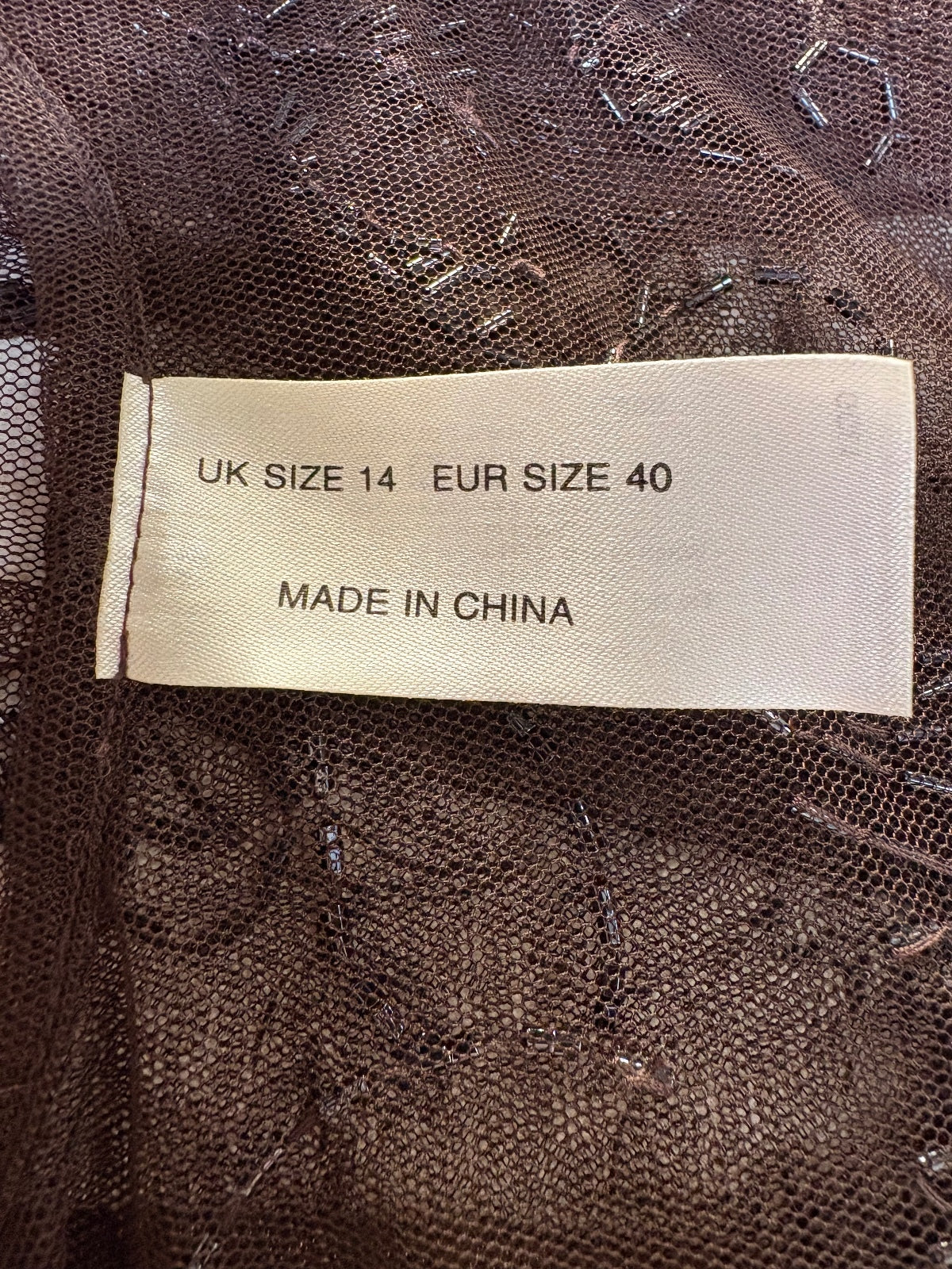 Brown beaded bolero / 14