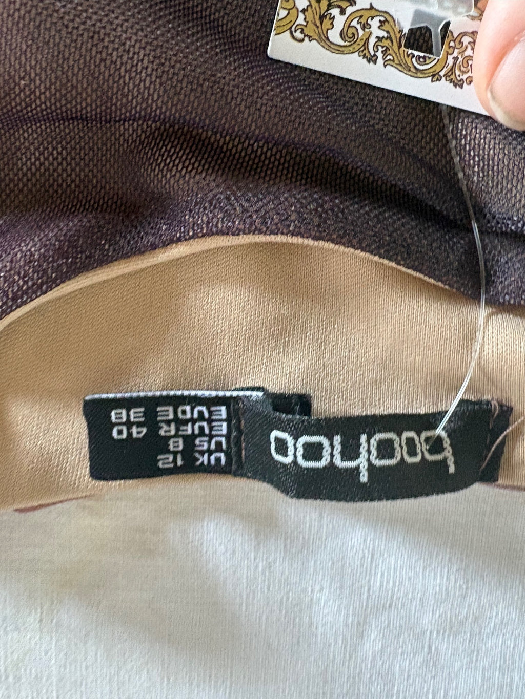 Boohoo one sleeve dress / 12