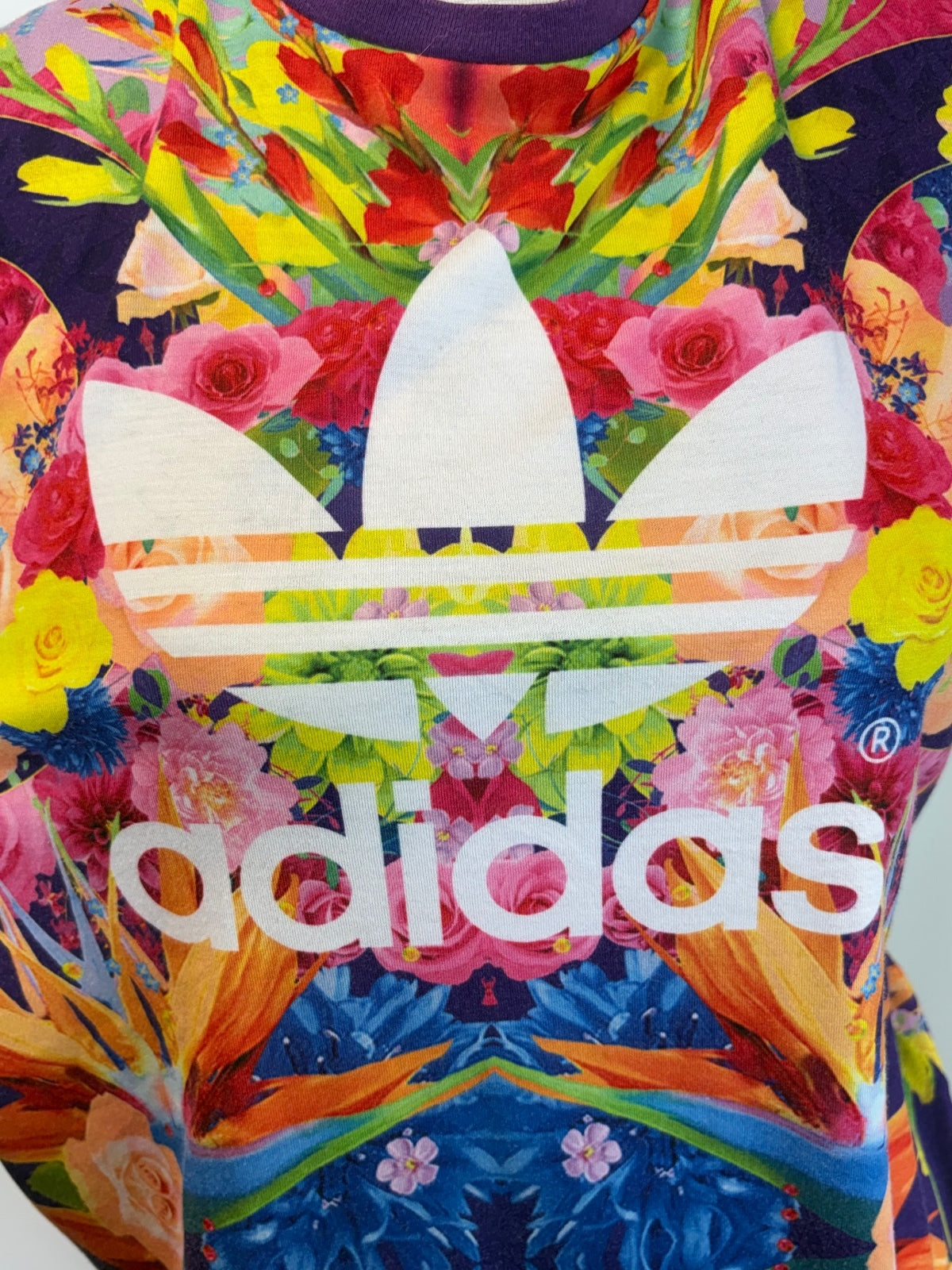 Adidas floral top / 14-15 yrs