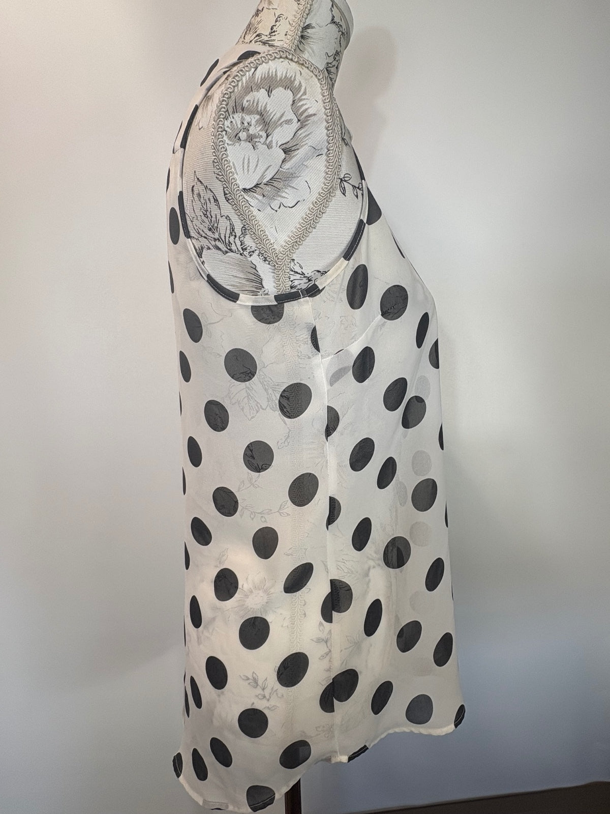 Next Sleeveless spotted blouse