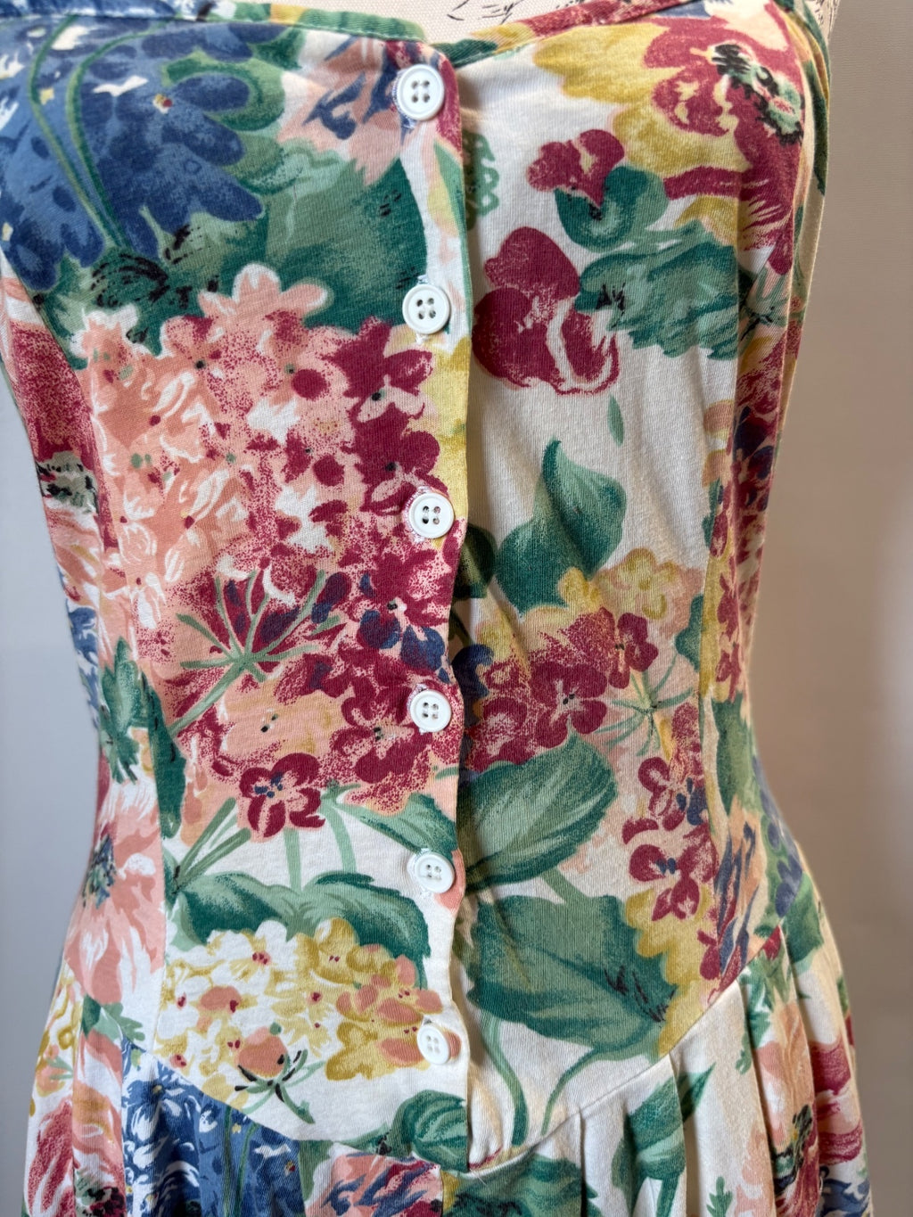 Vintage Casual woman floral dress / 12