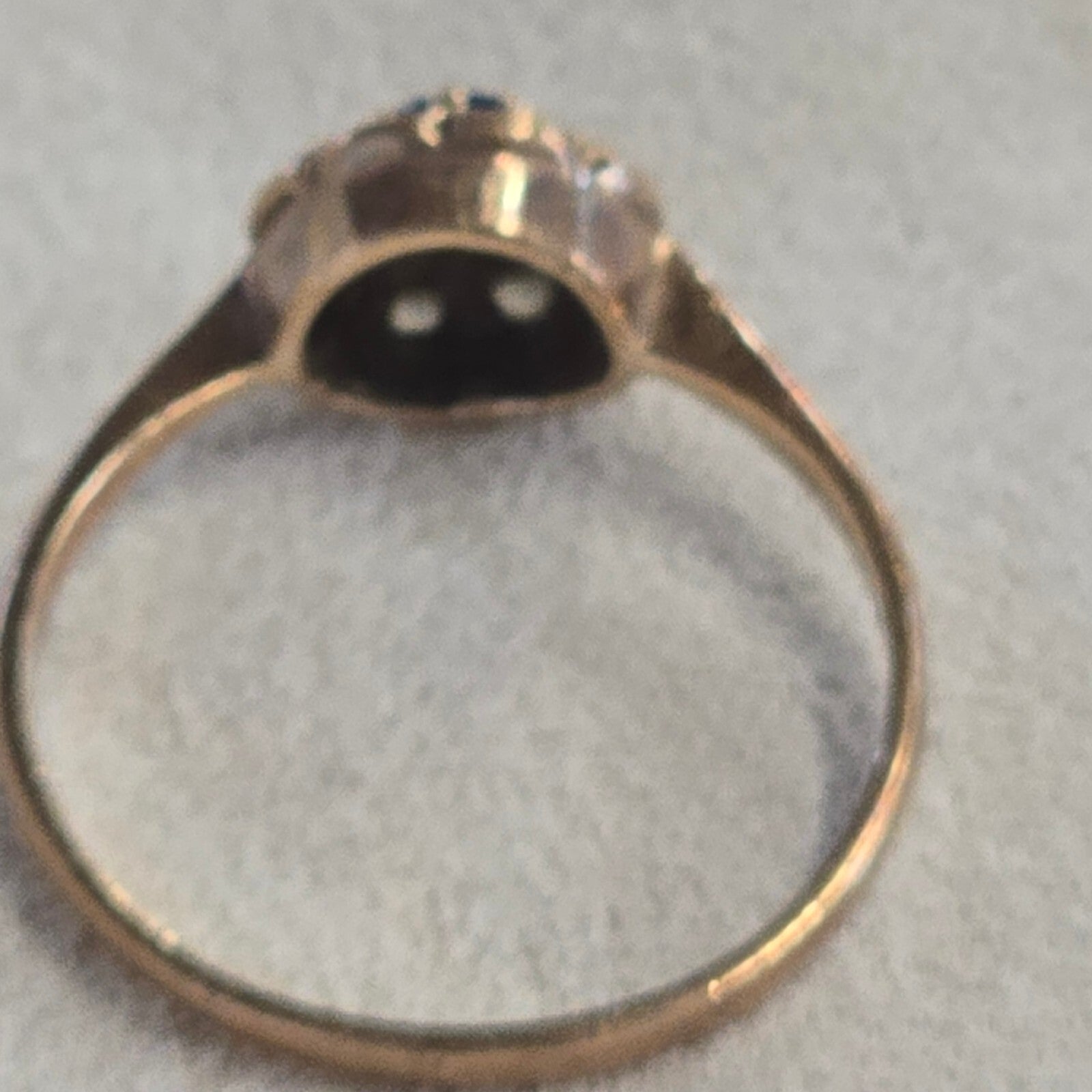 9ct gold sapphire ring size K