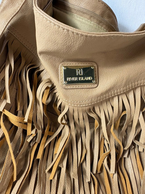 Brown river island tassel bag