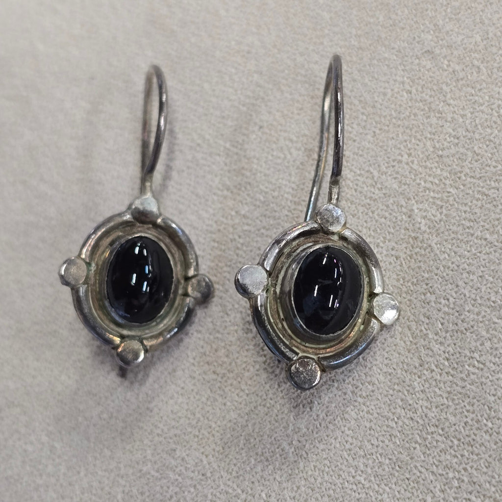 Vintage celtic drop sterling silver earings