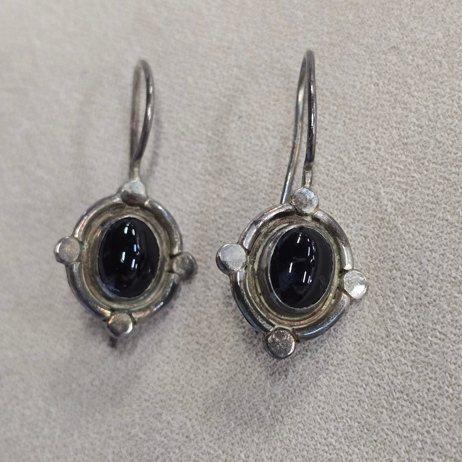 Vintage celtic drop sterling silver earings