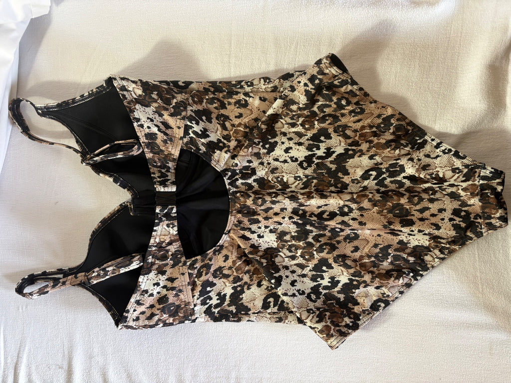 George leopard print one-piece / 38D