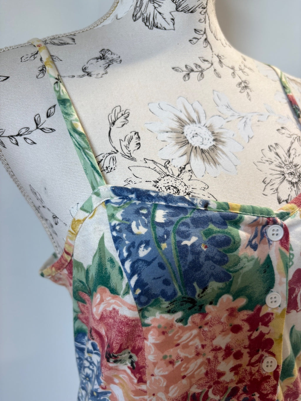 Vintage Casual woman floral dress / 12