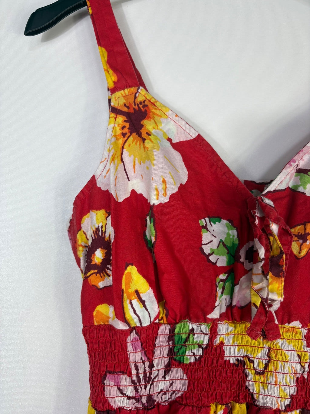 Papaya red summer dress / 12