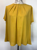 Mustard M&S blouse / 18