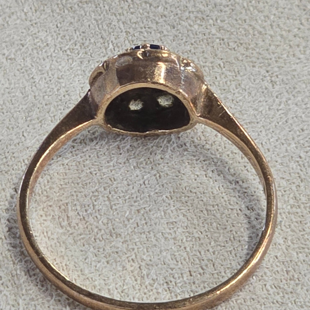 9ct gold sapphire ring size K