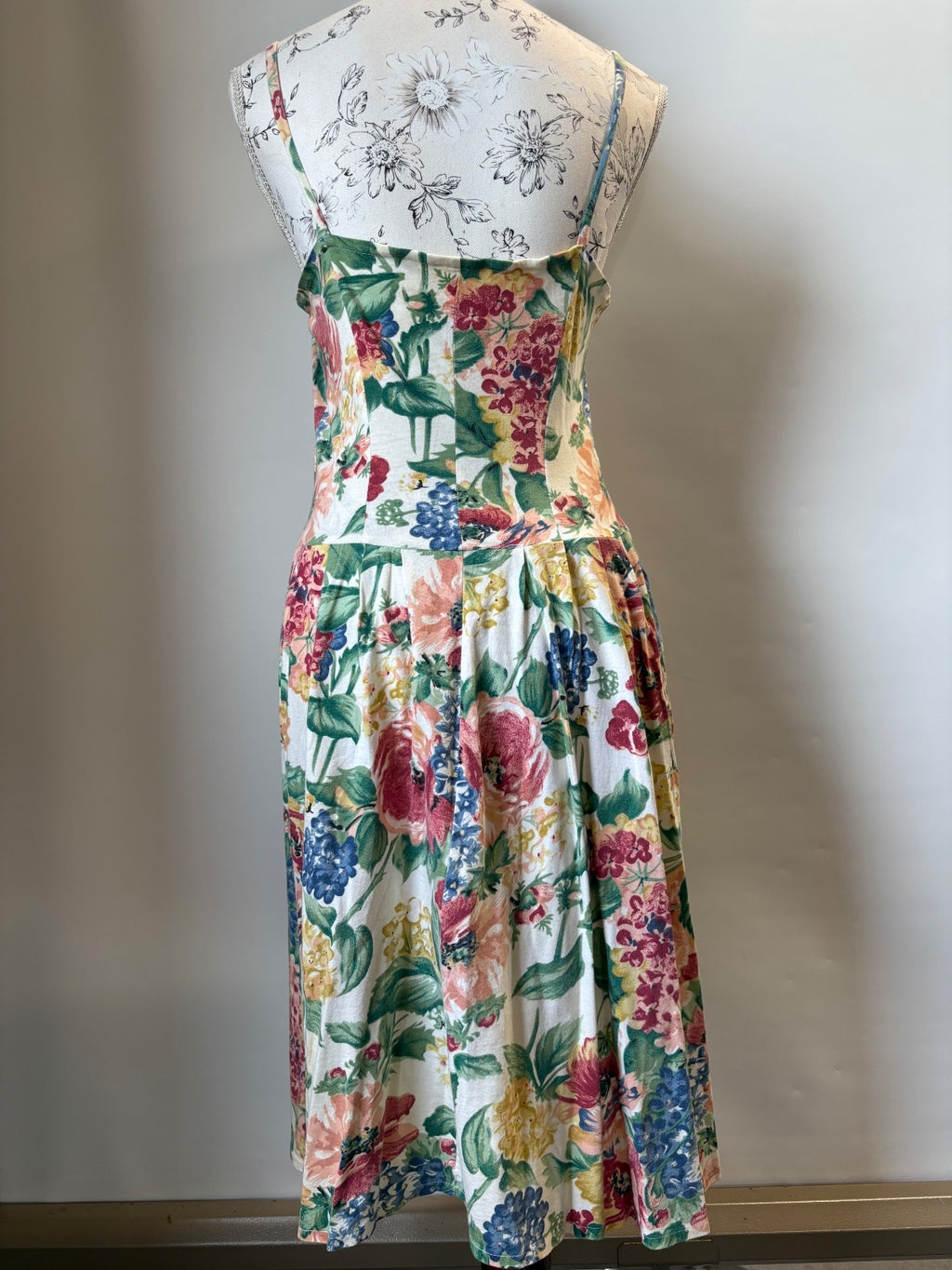 Vintage Casual woman floral dress / 12