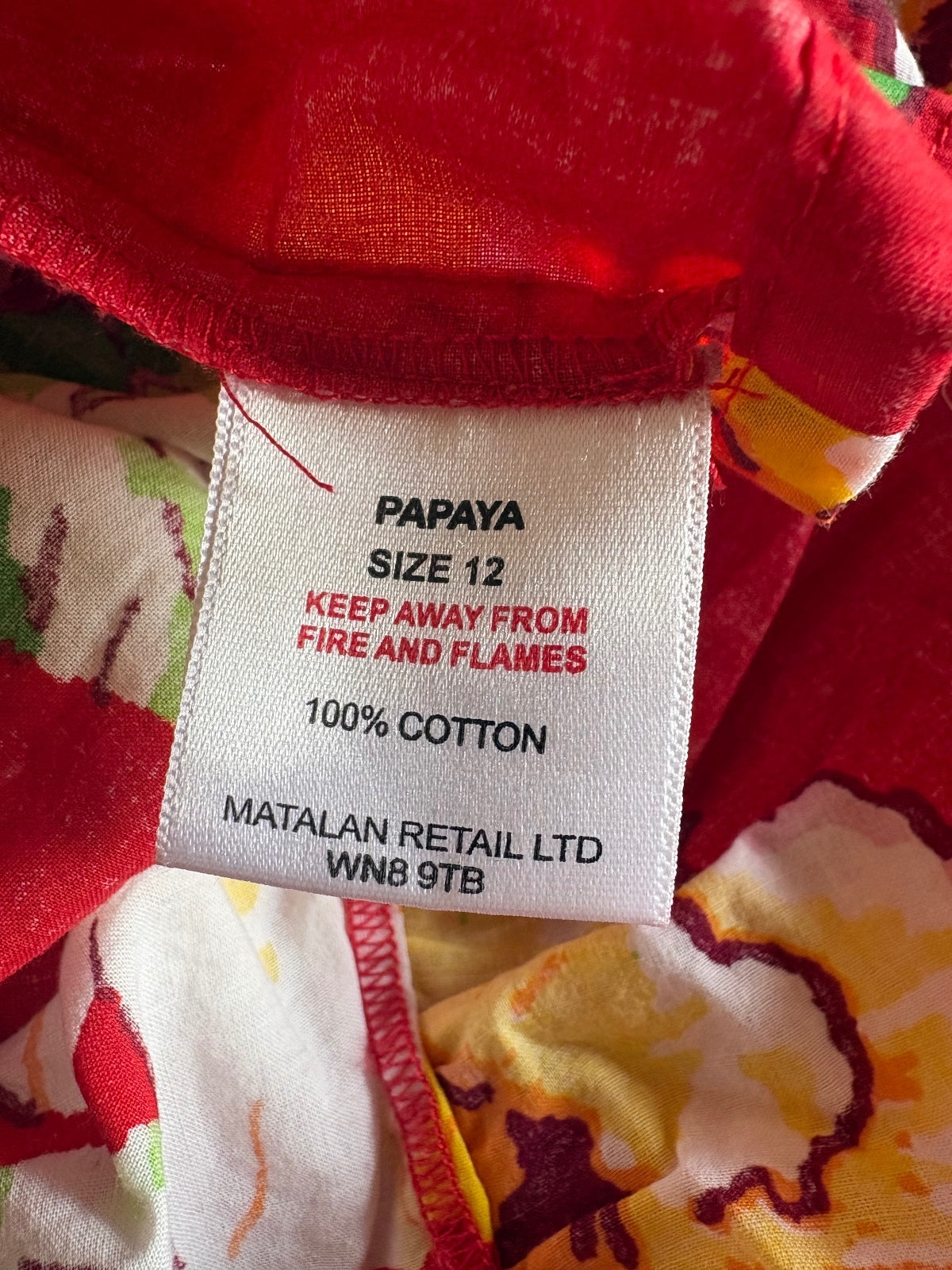 Papaya red summer dress / 12