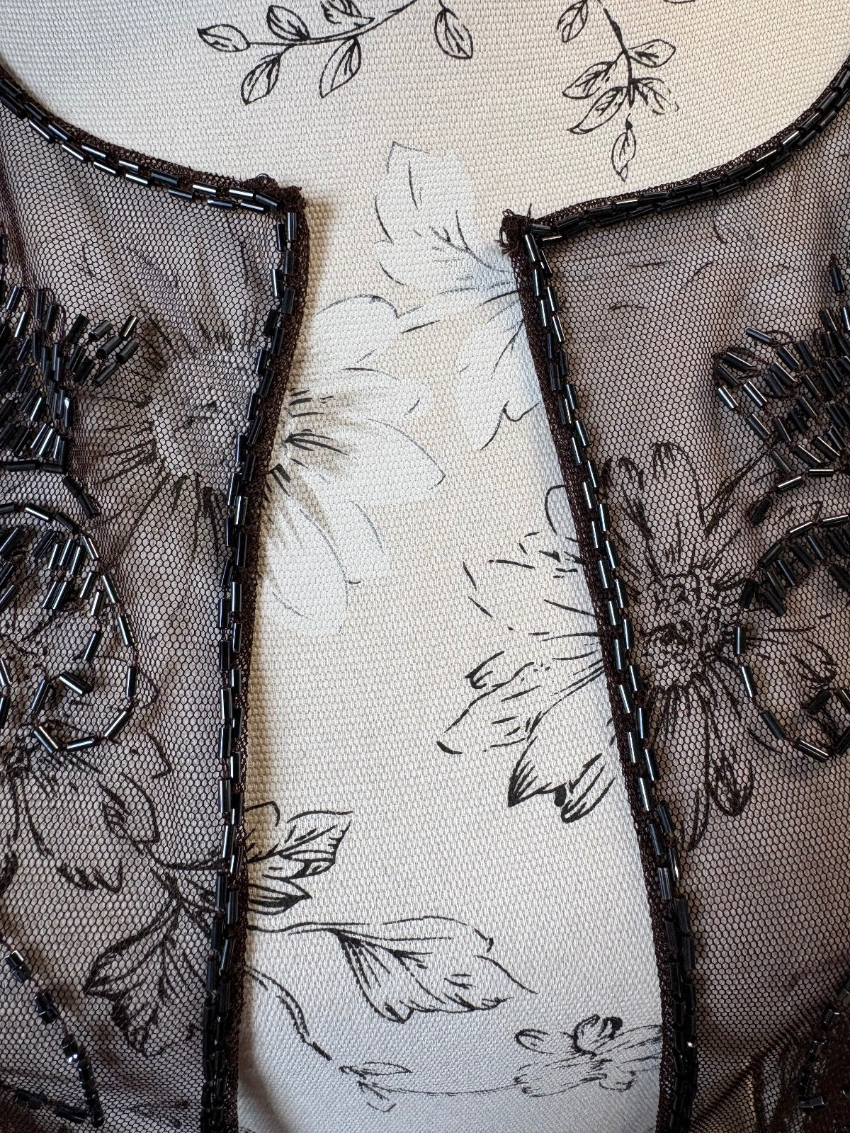 Brown beaded bolero / 14