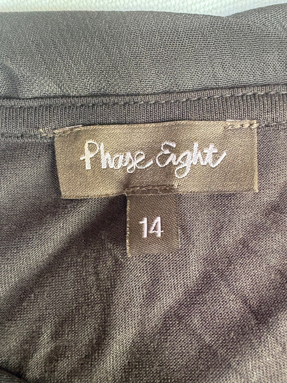 Phase eight / Cap sleeved brown top / 14