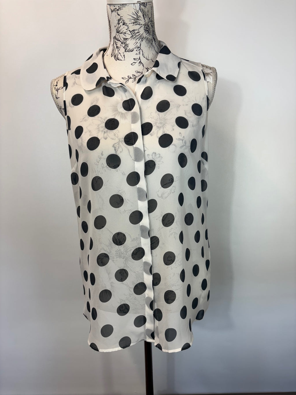 Next Sleeveless spotted blouse
