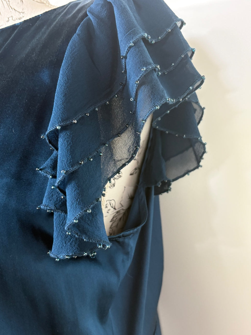 Principles cap sleeved silk top / 14