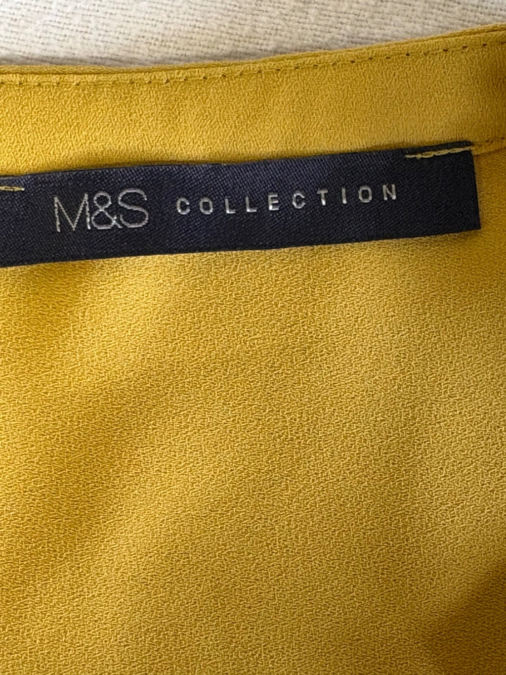Mustard M&S blouse / 18